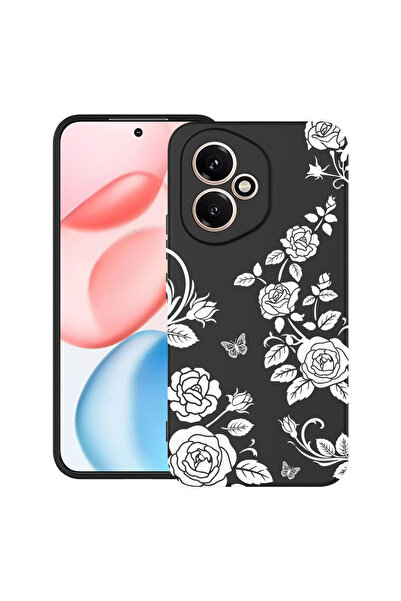 bestcase Υπέρλεπτη Θήκη για Honor 400, Φλοράλ - Μαύρο Τριαντάφυλλο, 2060076 B...
