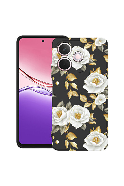 bestcase Υπέρλεπτη Θήκη για OPPO A5 Pro, Φλοράλ - Αισθητική Χρυσή Καμέλια, 20...
