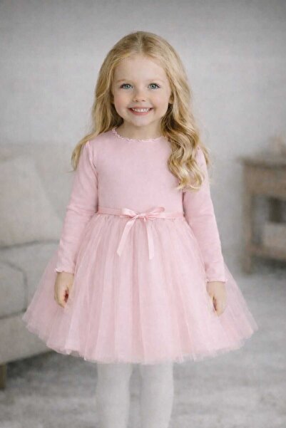 Şirin Şeyler Butiği Vera Μακρυμάνικο Φόρεμα Πριγκίπισσας για Κορίτσια, Αφράτο...