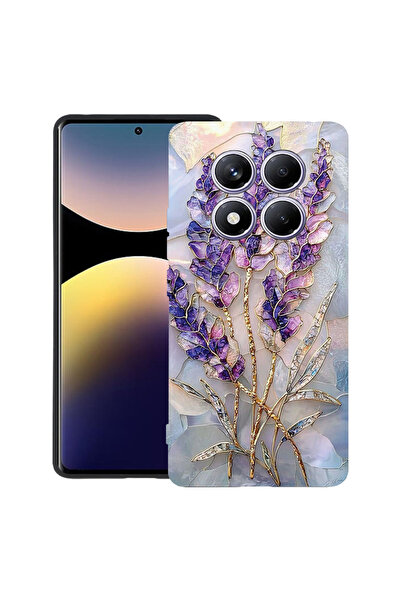 bestcase Υπέρλεπτη Θήκη για Xiaomi Redmi Note 14 Pro 4G, Φλοράλ - Χρυσή Ορταν...