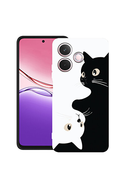 bestcase Υπέρλεπτη Θήκη για OPPO A5 Pro, Μαύρες & Λευκές Γάτες, 2052045 B 2017