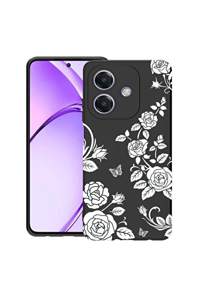 bestcase Υπέρλεπτη Θήκη για OPPO A40 / A40M / A60 5G, Φλοράλ - Μαύρο Τριαντάφ...