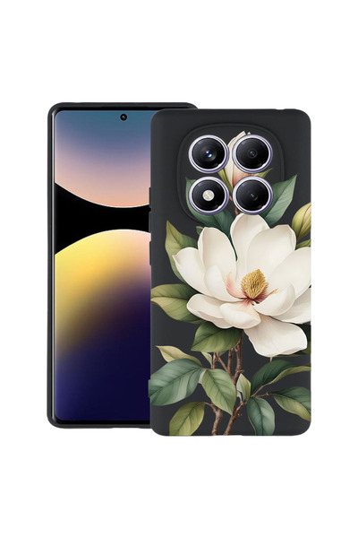 bestcase Υπέρλεπτη Θήκη για Xiaomi Redmi Note 14 Pro 4G, Φλοράλ - Λευκή Μανόλ...