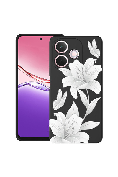 bestcase Υπέρλεπτη Θήκη για OPPO A5 Pro, Φλοράλ - Κομψός Λευκός Λωτός, 205204...