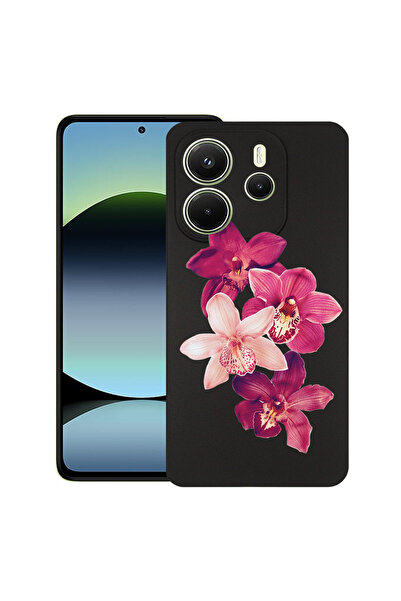 bestcase Υπέρλεπτη Θήκη για Xiaomi Redmi Note 14 4G, Φλοράλ - Κόκκινη Ορχιδέα...