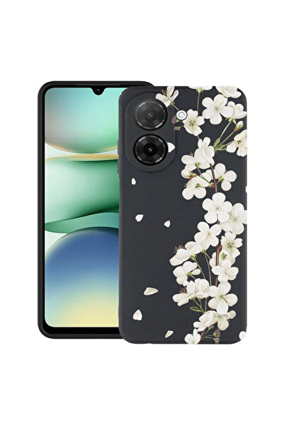 bestcase Υπέρλεπτη Θήκη για Xiaomi Redmi A5 (171mm), Φλοράλ - Αισθητικό Λευκό...
