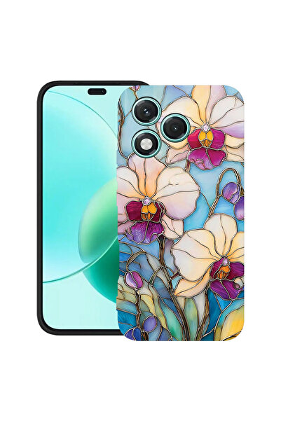 bestcase Υπέρλεπτη Θήκη για Honor 400 Lite, Φλοράλ - Ορχιδέα με σχέδιο βιτρό,...