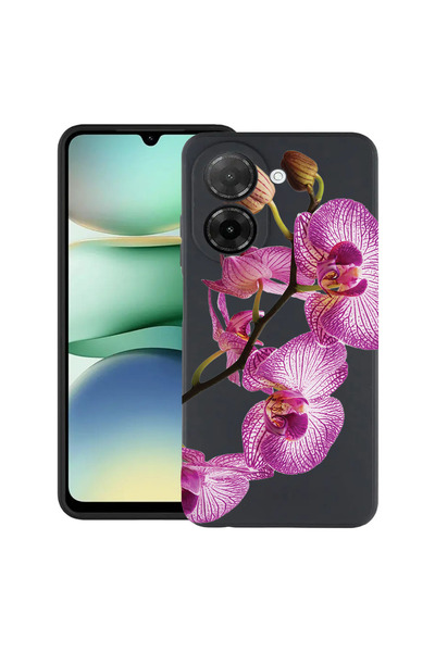 bestcase Υπέρλεπτη Θήκη για Xiaomi Redmi A5 (173mm), Φλοράλ - Ροζ Ορχιδέα, 20...
