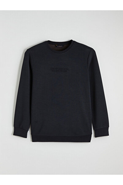 LC Waikiki Vizyon New Season Crew Neck Embroidered Men's Sweatshirt