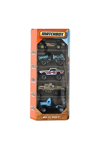 HOT WHEELS Matchbox Metal Beşli Araba Seti Mbx Off-Road 2