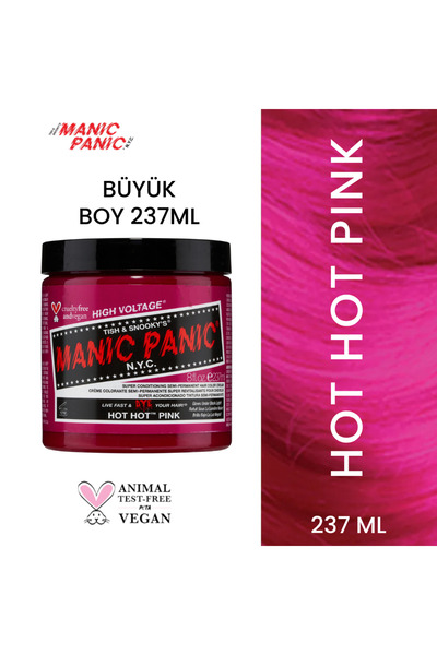 Manic Panic Hot Hot Pink® Pembe Saç Boyası 237 ml