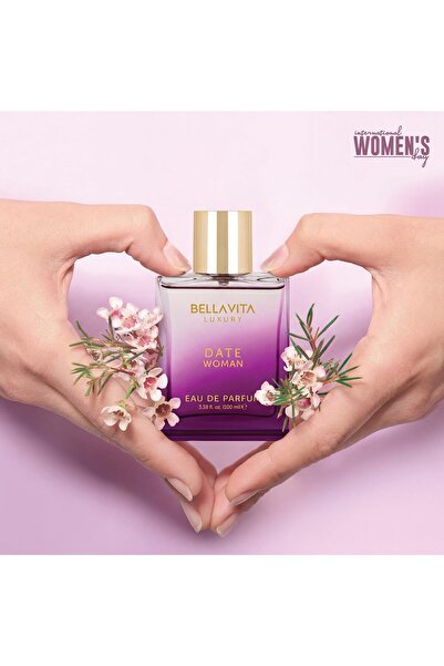 Bella Vita Luxury Date Eau De Parfum Floral, Fruity and Spicy Perfume, Long Lasting EDP Fragrance fo