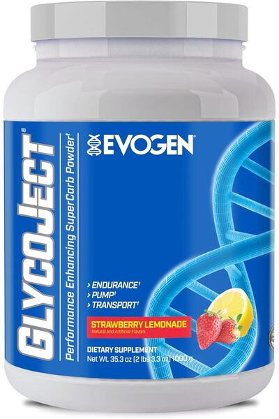 EVOGEN مسحوق غليكو جيكت كاربولين سوبر كارب بامب للتمرين قبل التدريب، ١٠٠٠ غرام