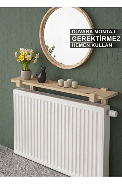 Ev dekka Doğal Masif Çam Petek Üstü Sehpa - Duvar Delme Gerektirmeyen Dekorat...