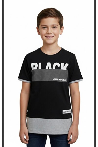 BİLGENS BUTİK Boy's 100% Cotton T-Shirt