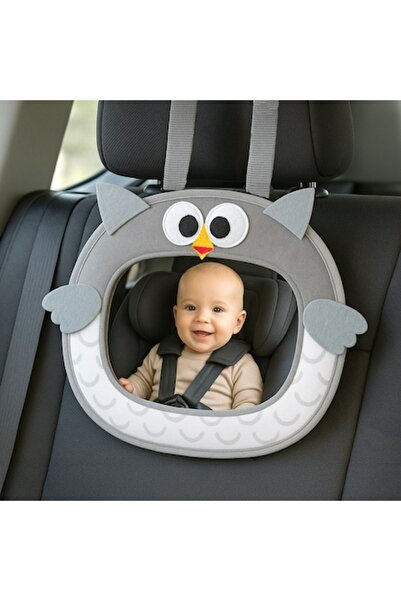 OEM Oglindă auto de siguranță pentru bebeluși și copii, model bufniță, 30x25cm