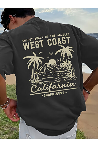Let's Wear Μπλουζάκι Unisex Premium με στάμπα West Coasts