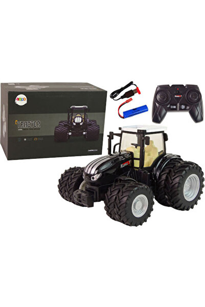 LEAN LeanToys Τρακτέρ Τηλεκατευθυνόμενο R/C Μαύρο 2,4G 1:24 Μεταλλικ