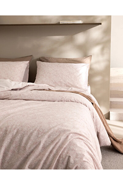 Madame Coco Σετ Παπλωματοθήκη Διπλή 100% Βαμβακερή Ranforce σε σκόνη