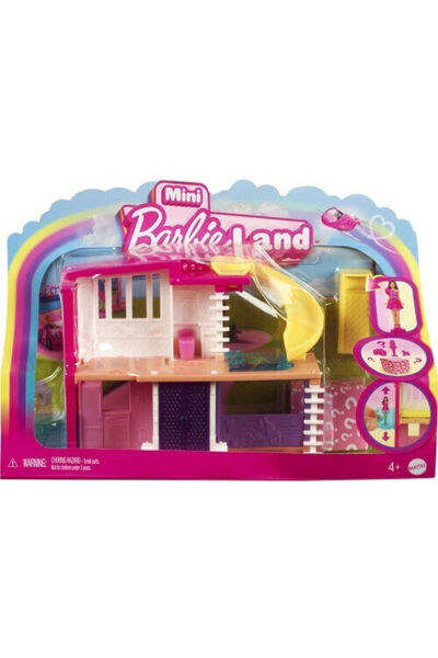 Barbie Μάτελ Μίνι Μπάρμπιλαντ Χάουζες Μίνι Βίλα των Ονείρων Σετ Κούκλας για 4...