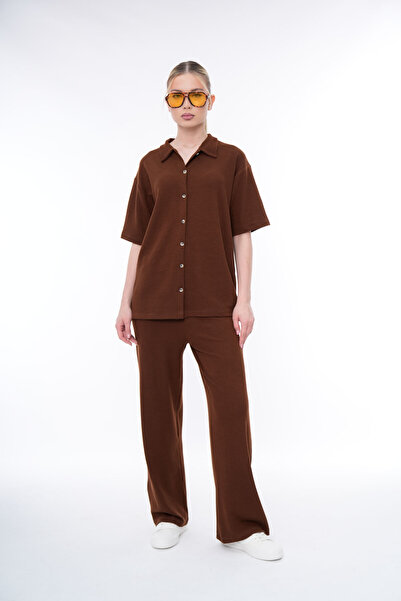 PONÇİK Women's Two-Piece Pants Suit 25042
