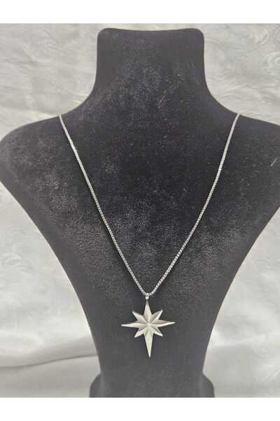 Symrna North Star Steel Necklace