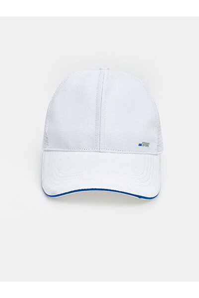 LC Waikiki White Embroidered Men's Cap Hat