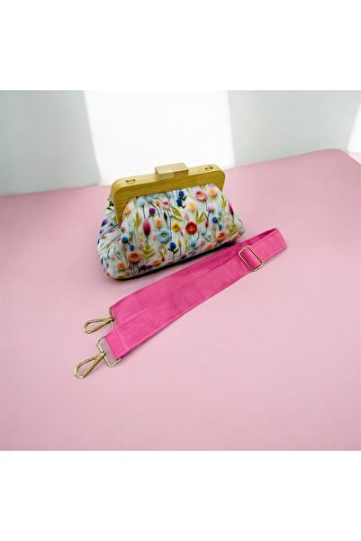 ozdesendesign Ahşap Burslu Çanta/El Çantası/Clutch
