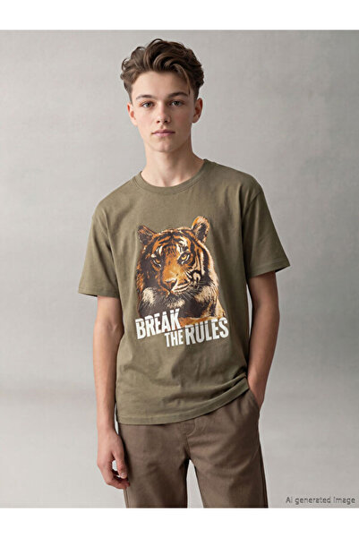 LC Waikiki Tricou pentru băieți cu imprimeu Sparkly Choices Zero Roba Collar ...