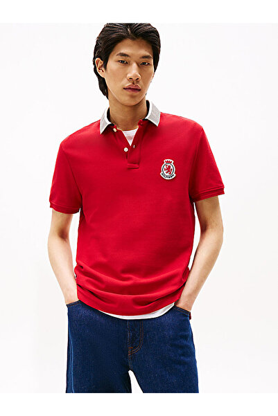 Tommy Hilfiger Men's Herringbone Collar Polo T-Shirt