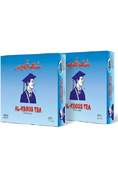 AL-KBOUS AL KBOUS Original Arabic Black Tea, 100 Bag x 2 Pack = 200 Bags