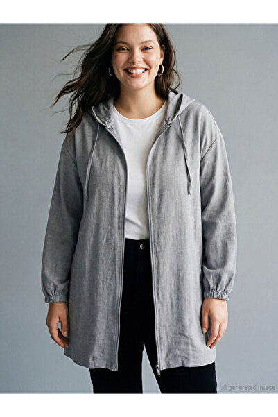 LC Waikiki Rmz Gi̇yi̇m Farkiyla Ka Hooded Ol Dikim Women's Tunic