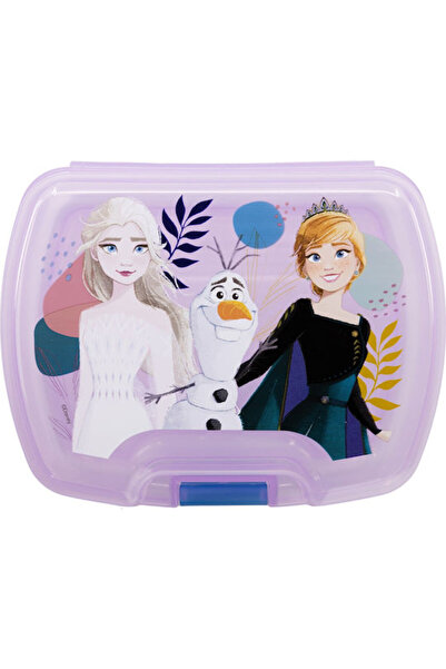 Stor Frozen trust the Journey Πλαστικό Παιδικό Δοχείο Φαγητού Μωβ Μ1