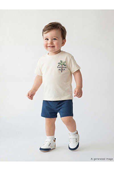LC Waikiki Esvab • Modern & Distinctive Baby Boy Printed T-Shirt and Shorts