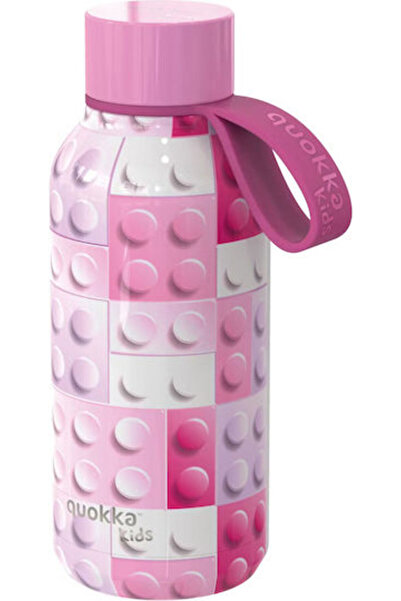 Quokka Ανοξείδωτο Θερμός Παγούρι Pink Bricks σε ροζ χρώμα 330ml