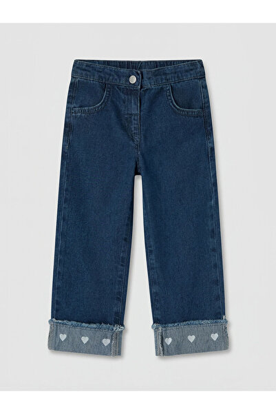 LC Waikiki Nevavm Regular Fit Baby Girl Jean Pants with Difference in Color