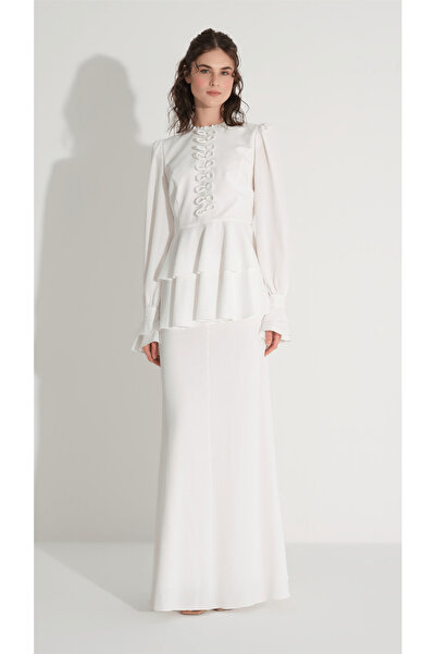 miha Hicran Önal Set with Bow Detail White