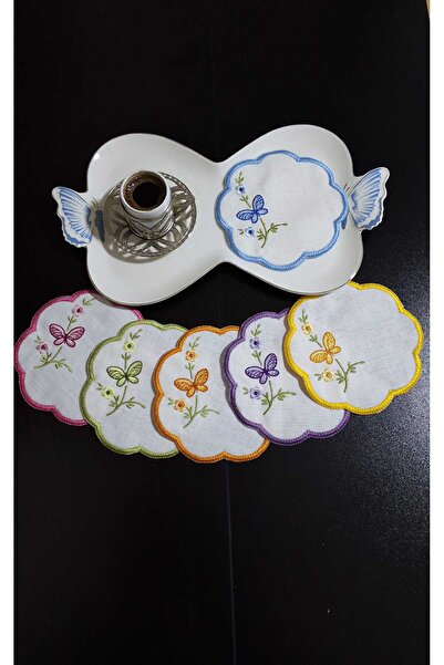 NGR HOME RENKLİ 6'LI KAHVE YANI SUNUM KOKTEYL PEÇETESİ