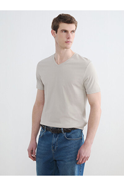 LC Waikiki Nevavm with Difference V-Neck Men's T-Shirt