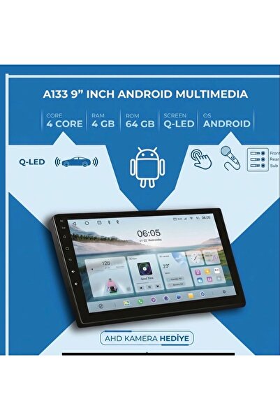 DATOR LOSTTECH 4GB RAM 64GB HAFIZA 9” MULTİMEDYA ÇERÇEVESİZ DMCGARAJ
