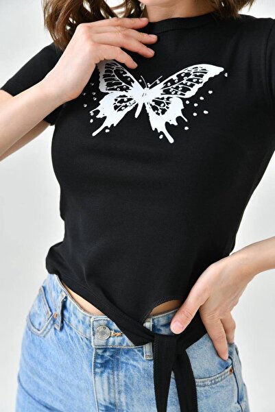 DENİKK Trend Short Sleeve Crop Top Body-Short-Sleeved Crio Top Body