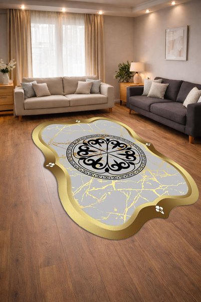 Home Lazer Kesim Sünger Destekli Kaymaz Dot Taban Dijital Baskı Yıkanabilir L...