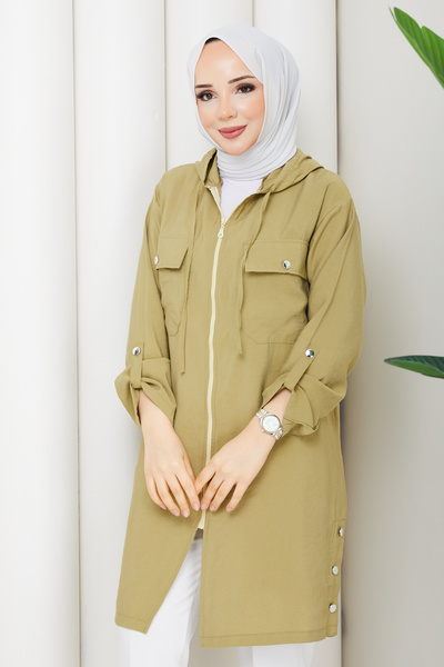 Pamuk Butik Γυναικείο καπέλο με λεπτομέρεια στο πλάι και κλείσιμο με φερμουάρ