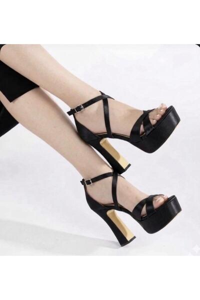 City steps Women's High-Heeled Evening Dress Wedding Dress Platform Cross-Str...