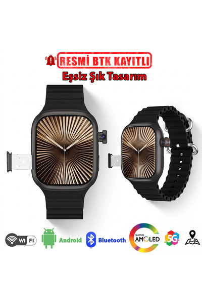 Tekvora HW S10 CALL Sim Kartlı Android Akıllı Saat | AMOLED, Kamera, GPS, WiF...
