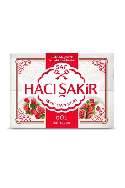 Hacı Şakir صابون الورد الأبيض 4x150 جرام