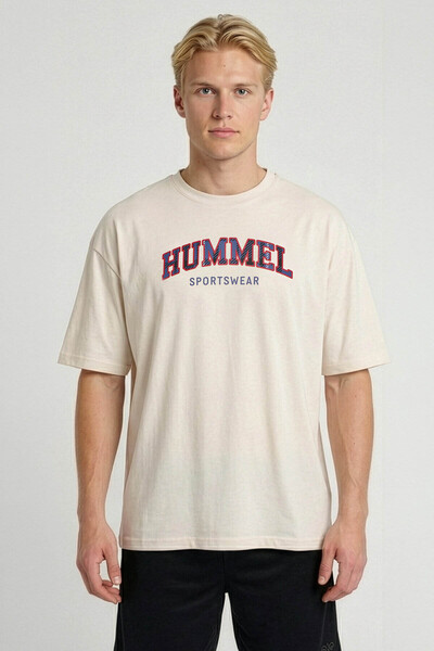 hummel 912367-9157 Ecru Men's T-Shirt 912367-9157
