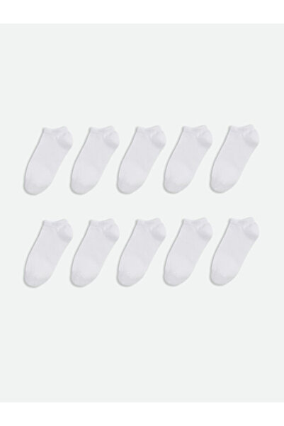 LC Waikiki Rmz Gi̇yi̇m Farkiyla Women's Booties Socks 10-Pack
