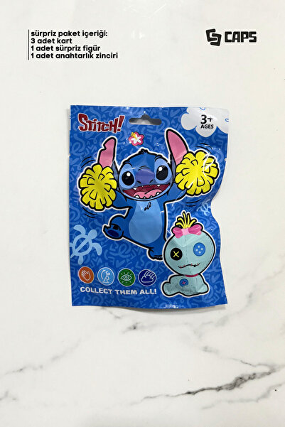 caps office Stitch Sürpriz Blind Box Anahtarlık Seti 11x14 cm | Figür + Anaht...