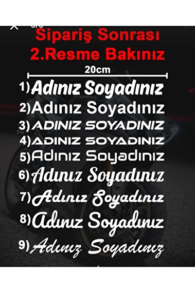 oyd oto aksesuar Ad Soyad Sticker isim soyisim Sticker Araba Sticker Oto Sticker